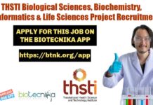 THSTI Bioinformatics & Life Sciences Project Recruitment, Apply Online THSTI Bioinformatics