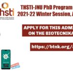 THSTI-JNU PhD Program Admission 2021-22 Winter Session, Apply Online THSTI JNU PhD 2021-2022
