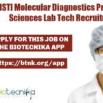 THSTI Molecular Diagnostics Project Life Sciences Lab Tech Recruitment THSTI Life Sciences Lab