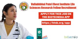 VPCI Life Science Job