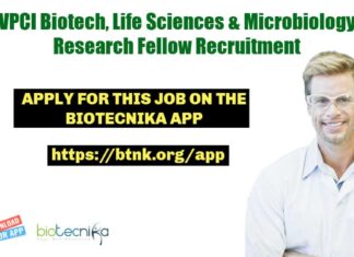 VPCI Research Fellow Job