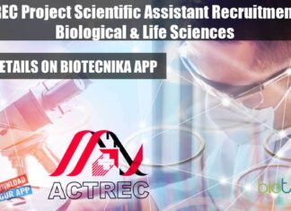 ACTREC Project Scientific Assistant
