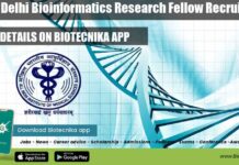 AIIMS Delhi Bioinformatics Research Fellow Recruitment AIIMS Delhi Bioinformatics Research