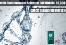 AIIMS Delhi Bioinformatics Scientist Job With Rs. 56,000 pm Pay AIIMS Delhi Bioinformatics Scientist