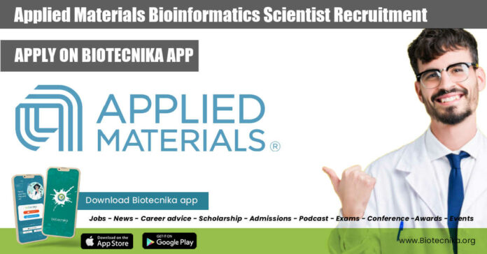 Applied Materials Bioinformatics Scientist