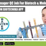 Bayer Asst Manager QC Job For Biotech & Molecular Biology, Apply Online Bayer India Jobss