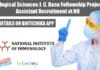 Biological Sciences J. C. Bose Fellowship Project Assistant Recruitment at NII Biological Sciences Project Assistant