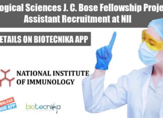 Biological Sciences Project Assistant