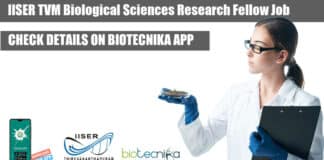 Biological Sciences SRF IISER-TVM
