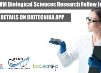 Biological Sciences SRF IISER-TVM
