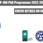 CIMAP-JNU PhD Programme 2022-2023