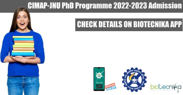 CIMAP-JNU PhD Programme 2022-2023