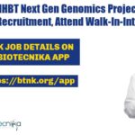CSIR-IHBT Next Gen Genomics Project Associate Recruitment, Attend Walk-In-Interview CSIR-IHBT Project Jobs