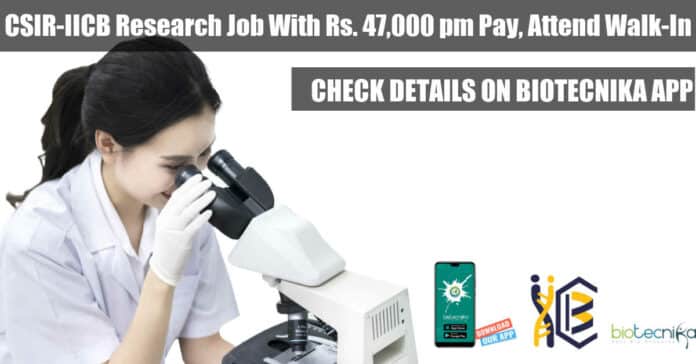 CSIR IICB Biochem Job