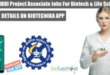 CSIR-NBRI Project Associate Jobs For Biotech & Life Sciences, Attend Walk-In CSIR-NBRI Project Associate Jobs