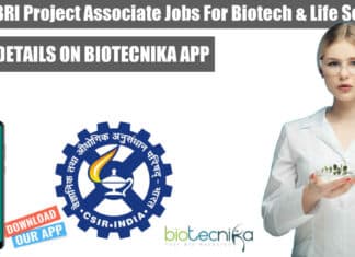 CSIR-NBRI Project Associate Jobs