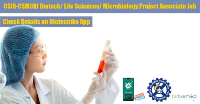 CSMCRI Project Associate