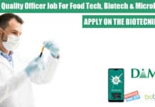 D-Mart Quality Officer Job Opening For Food Tech, Biotech & Microbiology D-Mart Quality Officer Job