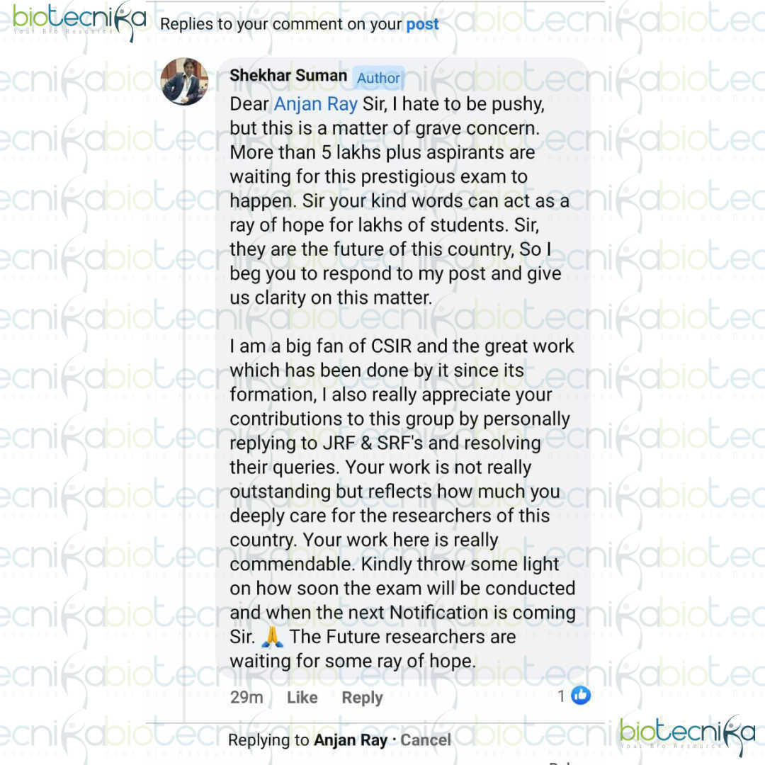 CSIR NET Exam 2021