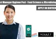 Hyatt Asst Manager Hygiene Post – Food Science & Microbiology Apply Hyatt Jobs
