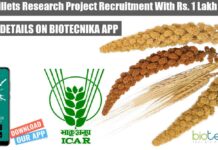 ICAR Millets Research Project Recruitment With Rs. 1 Lakh pm Pay ICAR Millets Research Project