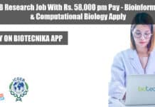 ICGEB Research Job With Rs. 58,000 pm Pay – Bioinformatics & Computational Biology Apply ICGEB Associate Job