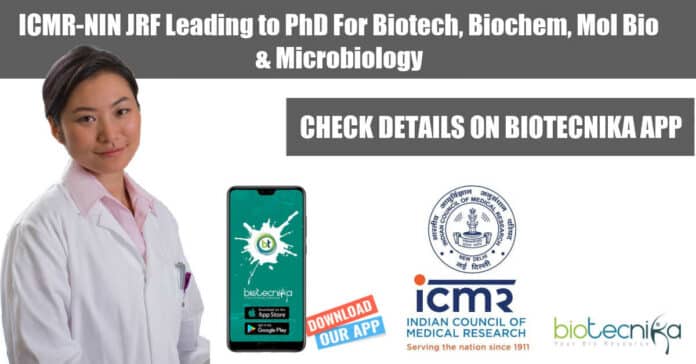 ICMR-NIN JRF Jobs