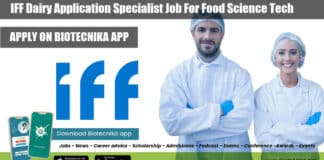IFF Dairy Application Specialist Job