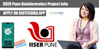 IISER Pune Bioinformatics Project Jobs