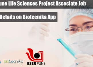 IISER Pune Job MSc