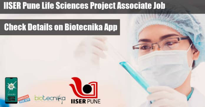 IISER Pune Job MSc