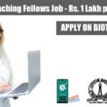IISc PhD Biology Jobs