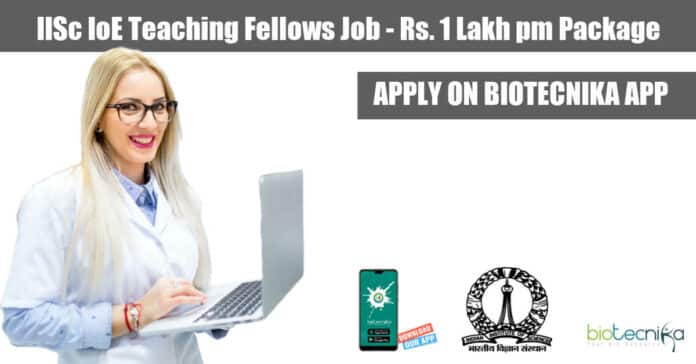 IISc PhD Biology Jobs