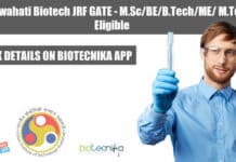 IIT Guwahati Biotech JRF