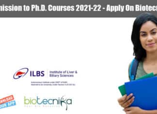 ILBS PhD Admission 2021-22