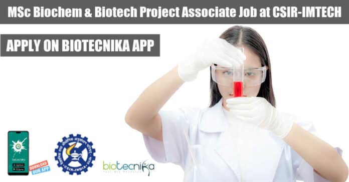 IMTECH Biochem Project Job