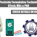 Institute of Pesticide Formulation Technology Recruitment For BTech, MSc & PhD IPFT Jobs