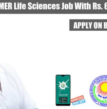 JIPMER Life Sciences Job
