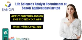 Life Sciences Analyst Recruitment