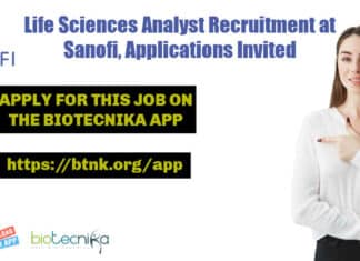 Life Sciences Analyst Recruitment