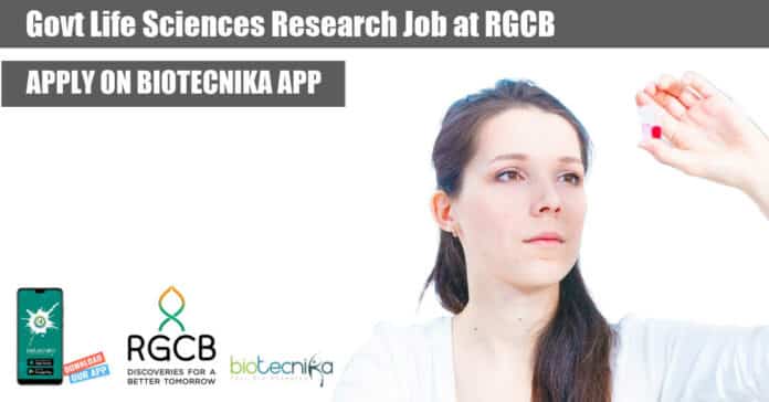 Life Sciences Research Job