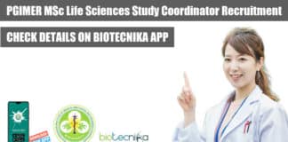 Life Sciences Study Coordinator