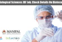 MAHE Biological Sciences Research Fellow Job Opening, Applications Invited MAHE Biological Sciences Research