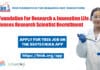 MNR Foundation For Research & Innovation Life Sciences Research Scientist Recruitment