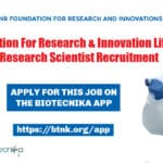 MNR Foundation For Research & Innovation Life Sciences Research Scientist Recruitment