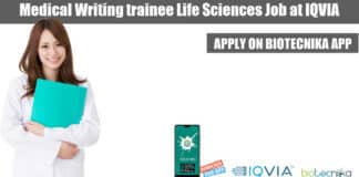 Medical Writing trainee