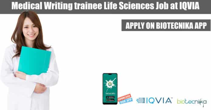 Medical Writing trainee