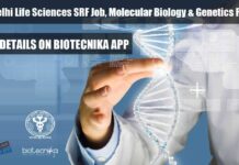 AIIMS Delhi Life Sciences SRF Job, Molecular Biology & Genetics Research Molecular Biology JRF Job