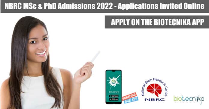 NBRC Admissions 2022