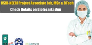 NEERI Project Associate